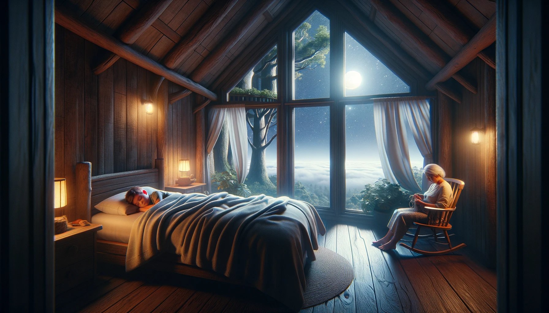 22 treehouse sleeping child b