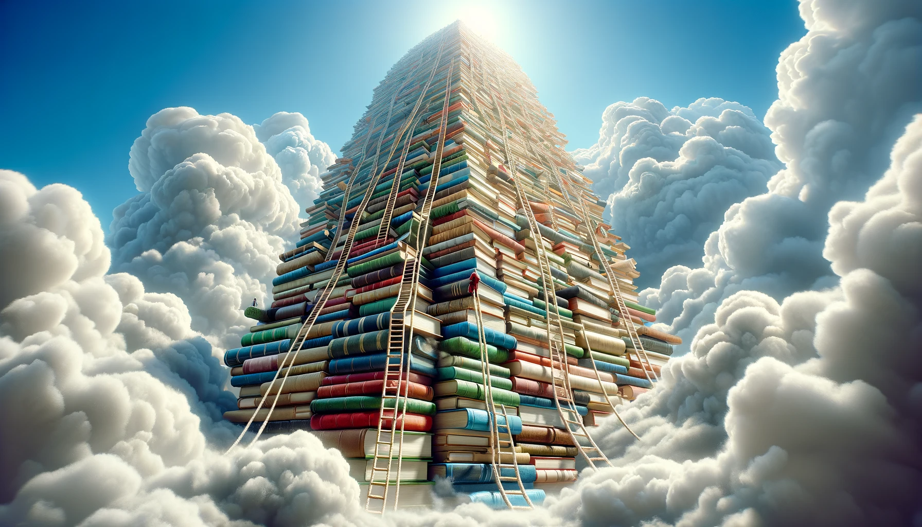 43 tower of books